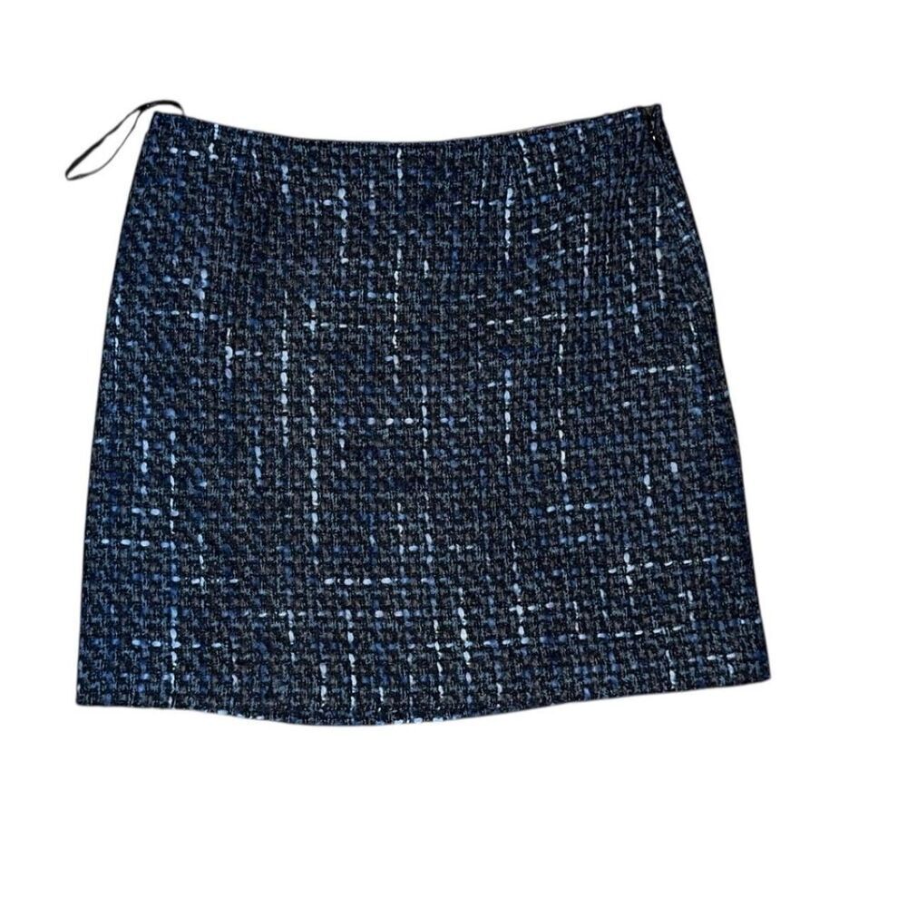 Nine West Blue tweed mini skirt